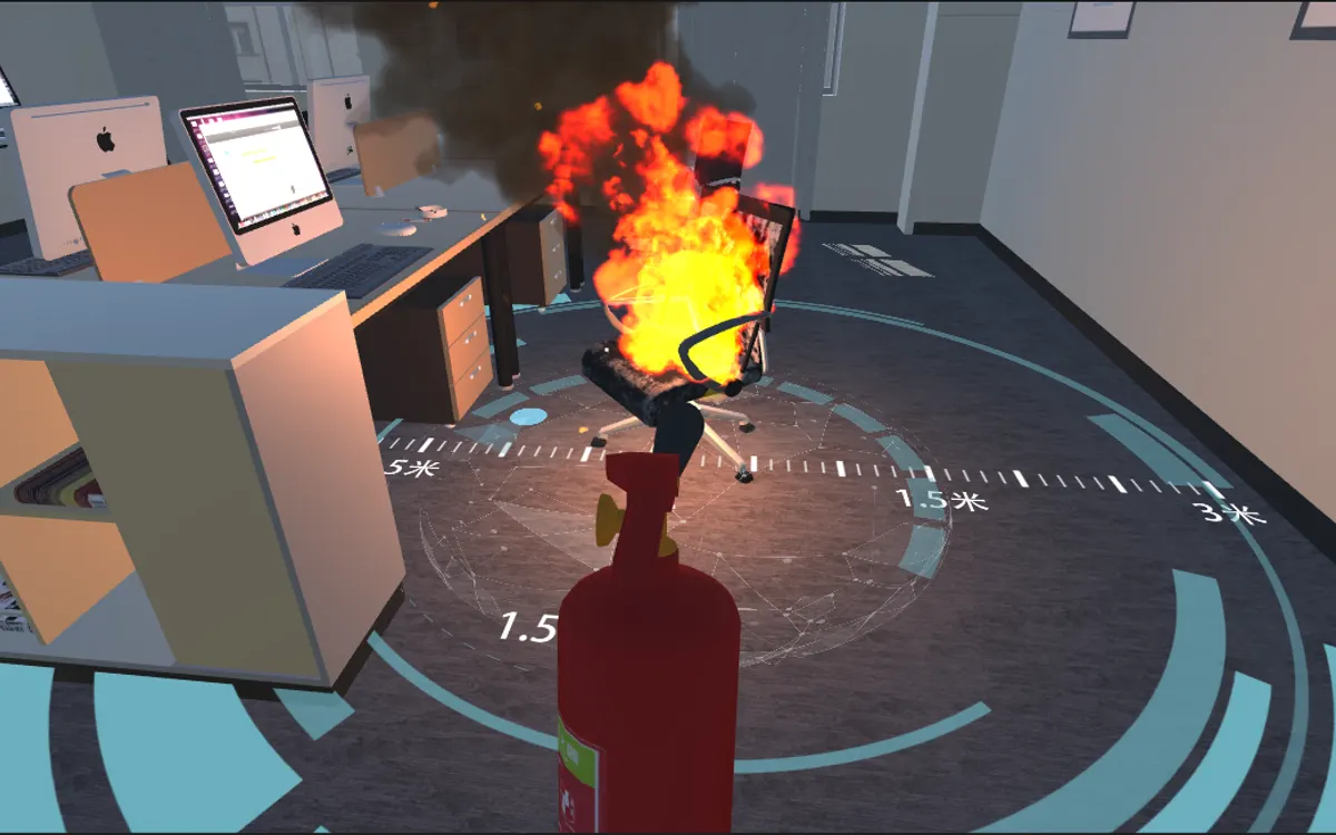 VR办公室火灾考核体验