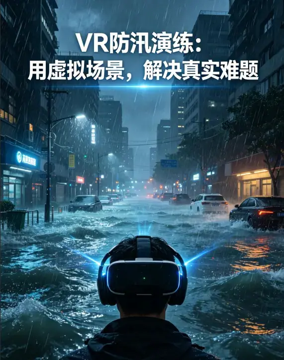 暴雨洪涝防不住、练不实？VR沉浸式演练，破解雨水灾害防控痛点