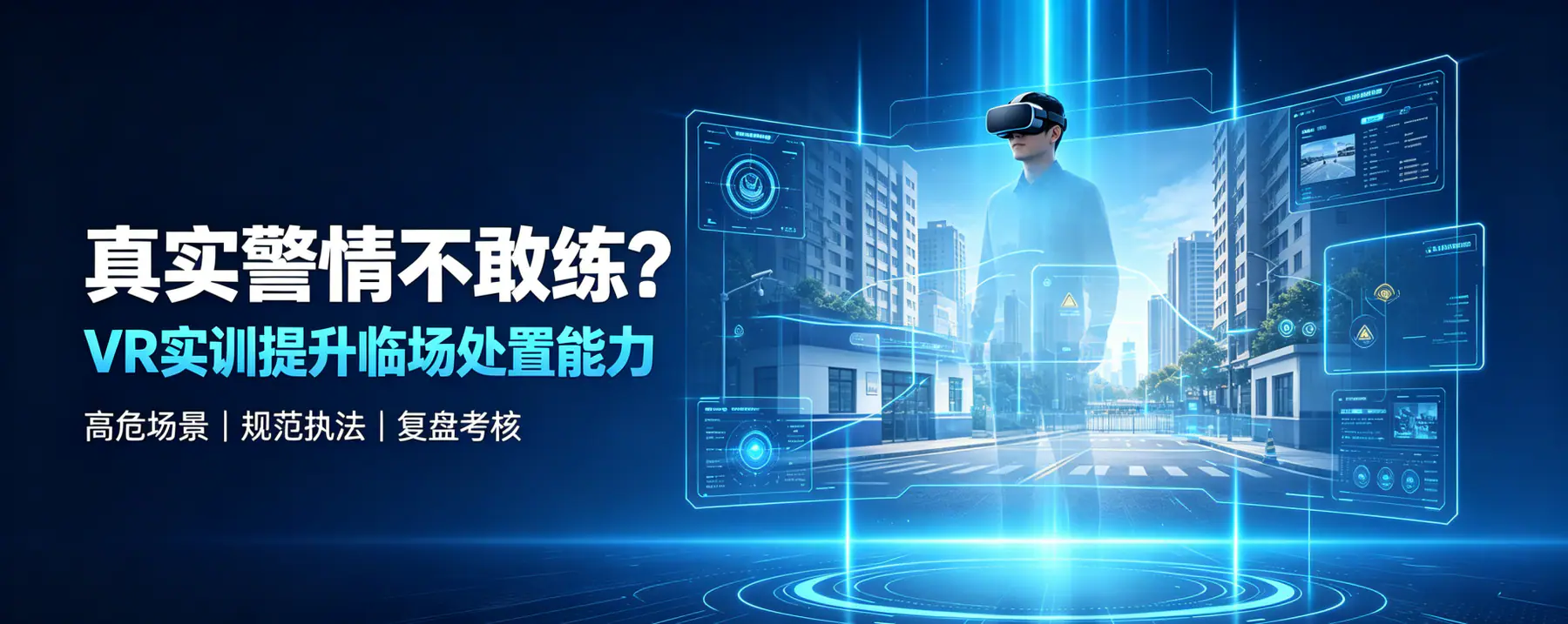 为什么越来越多派出所、警校改用VR实训？真实警情不敢练，VR敢练、能练、可反复练